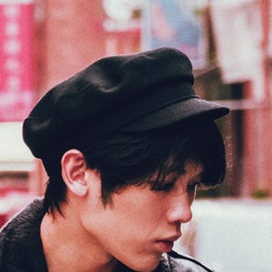 FIDDLER Tissu de laine Juif Casquette à visière Marin Grec Pêcheur Batelier Mariner Péniche Urbain Hiver Chauffeur de taxi Laitier Chapeau d'automne NOIR