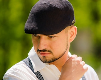 IVY FIVE stylische kopfbedeckung frauen, moderne mützen für männer SCHWARZ