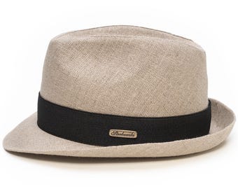 FOLK sommerhüte für männer und damen, leinenhüte BEIGE