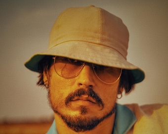 BUGGY PARANO Panama Cotton Bucket Hat Wide Brim Military Travel Festival Packable Handmade Poland Gonzo Beige Sun Hat Men