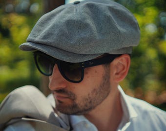 RAMBLER Monte Carlo Linne Newsboy Cap 4 Panel Halvpanama Sommarhatt Herr Ivy Kormossa Jubilaum Handgjord Grafit Melange
