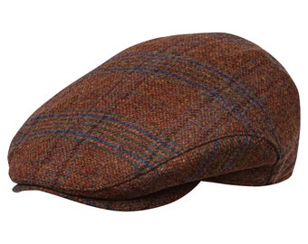 leather english driving cap