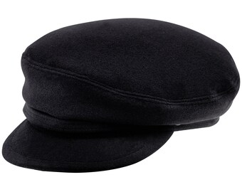 Hanbei Fiddler Cap Damen Leder Fiddler Cap Sailor Cap Flat Top Fischer Cap Mariner Breton Cap G/ürtel Geflochtenes Design Baker Boy Cap Newsboy