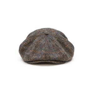 PEAKY Gorra Harris Tweed Newsboy 8 Panel Boina Gatsby Estilo Peaky Baker Boy Sombrero Lana Hombre Vintage Retro Elegante marrón azul imagen 5