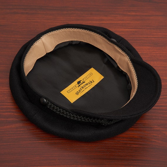 DANUBE MOD 3 Wool Cloth Traditional Polish Peaked Twine Cap Breton