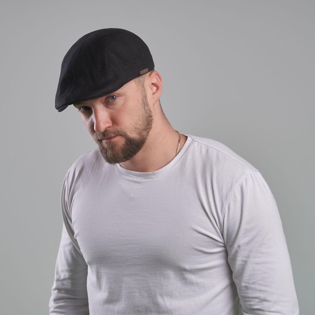 RUSTY Linen Duckbill Woman Summer Flat Cap Cabbie Driving Bicycle ...