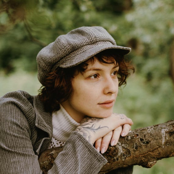 RUNE Linen Newsboy Cap | Vintage Gatsby Hat | Hand Woven Linen