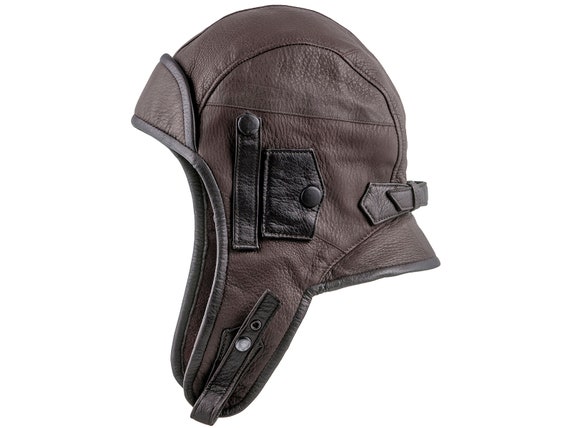 Sterkowski SIBERIA Leather Aviator Cap with Mask and Collar Bomber Trooper Storm