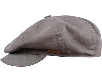 VIGO Linen 8 Panels Summer Newsboy Cap Paperboy Retro
