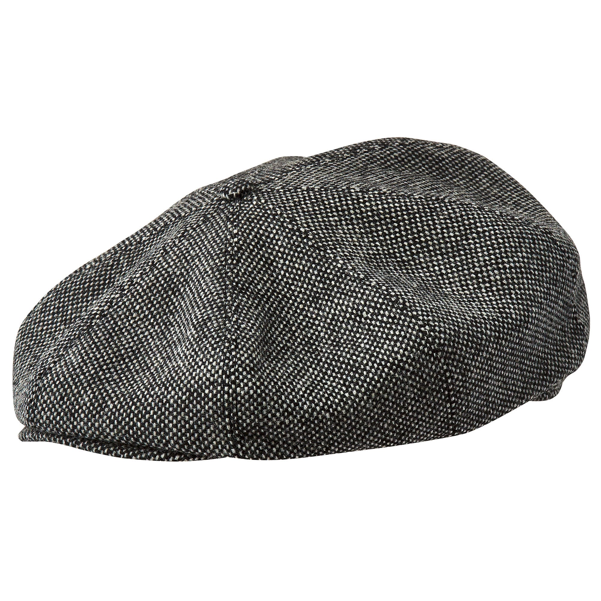 SALE - 54cm Size PEAKY Tweed Wool 8 Panel Newsboy Apple Baker Boy
