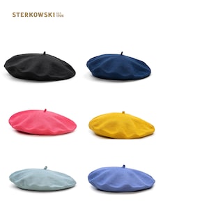 LUNA Beret Cotton | French Style Womens Hat Artist Breathable Light Spring Vintage Summer Cap Universal Size Multiple Colors