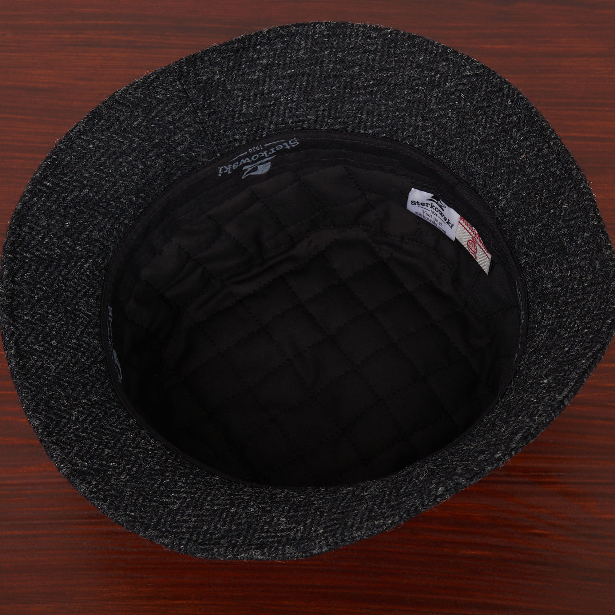 GLEN Harris Tweed Bucket Wool Hat Warm Quilted Lining Boonie GLEN Harris Tweed Bucket Wool Hat Warm Quilted Lining Boonie