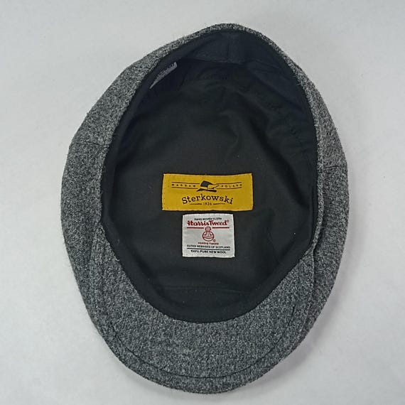 SALE!-ALEX 63cm Harris Tweed Classic Flat Cap English Dai Jeff