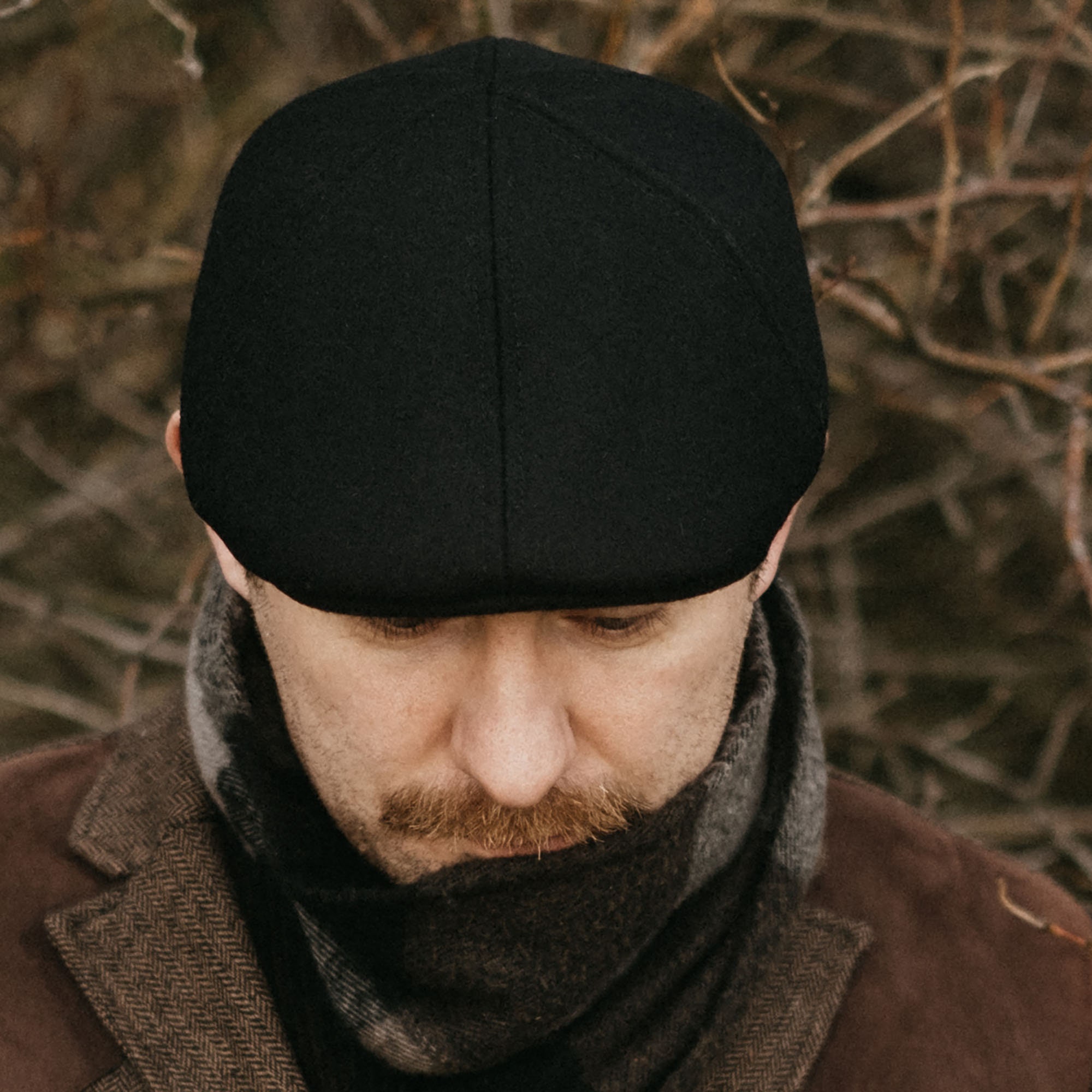 Rusty Crook RUSTY Wool Duckbill Mens Flat Cap Cabbie Cabby Driving Bicycle Dai ...