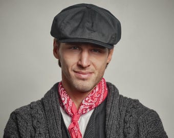 Shelby Cotton 8-Panel Newsboy Cap: Peaky Style Lightweight Summer Hat - Ship from US