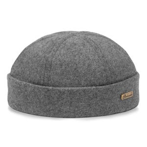 DOCKER Wool Dock Worker Beanie Cap Stevedore Longshoreman Sailor Trawler Military Leon Winter Toque Skully Seaman Hat Classic Style GRAY