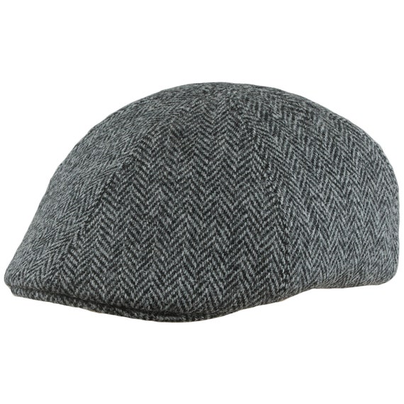 Sterkowski RUSTY Harris Tweed Flat Cap Duckbill Newsboy Cabbie Ivy League