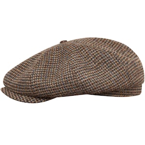 Herenkrantenjongenspet Harris Tweed Cap Cap Krantenjongenshoed Platte pet Hoed Baker Boy Hat Driving Cap Retro Hoed afbeelding 7