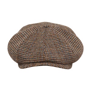 Herenkrantenjongenspet Harris Tweed Cap Cap Krantenjongenshoed Platte pet Hoed Baker Boy Hat Driving Cap Retro Hoed afbeelding 9