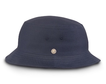 GOLF Cotton Bucket Fishing Sun Hat Boonie Jungle Bush Fisherman Plain Militar Camp Tourist Safari Outdoor Hiking Travel Gigle NAVY BLUE