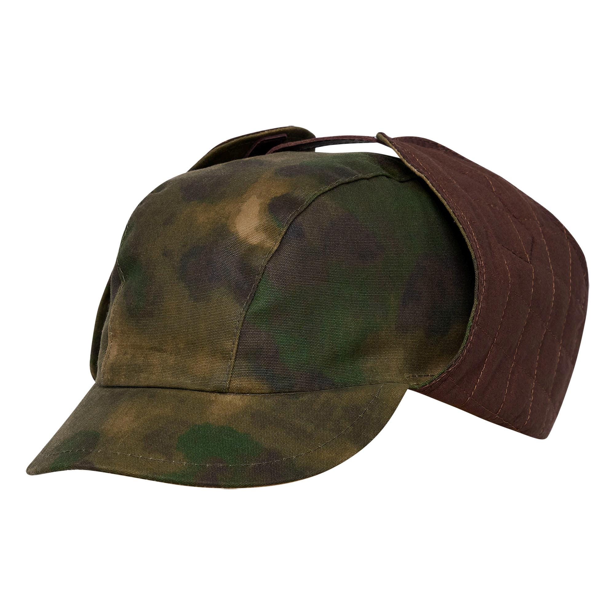 EXPEDITION Waxed Cotton Roam Trapper Hat Ear Tab Storm Cap