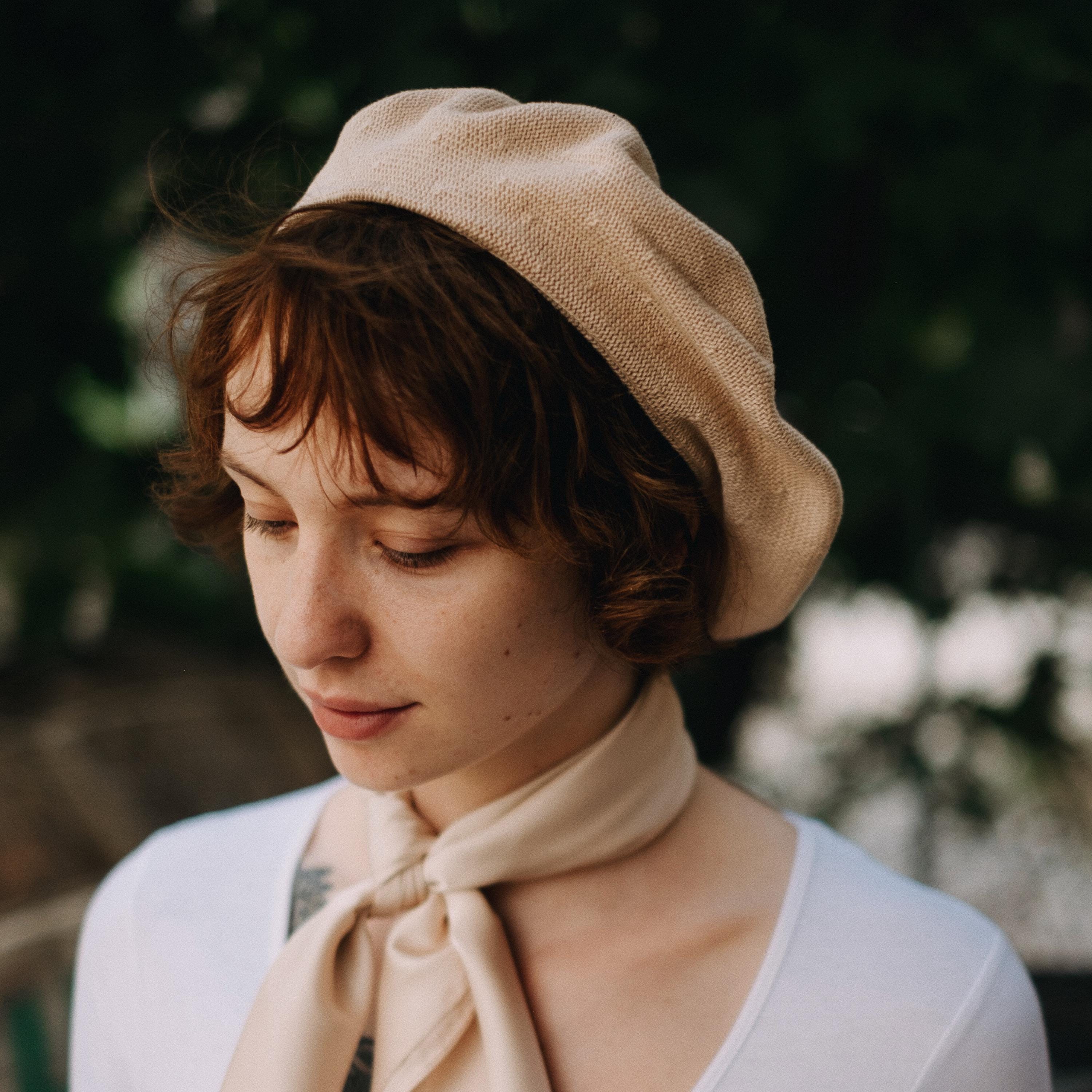 LUNA Beret Cotton | French Style Womens Hat Artist 