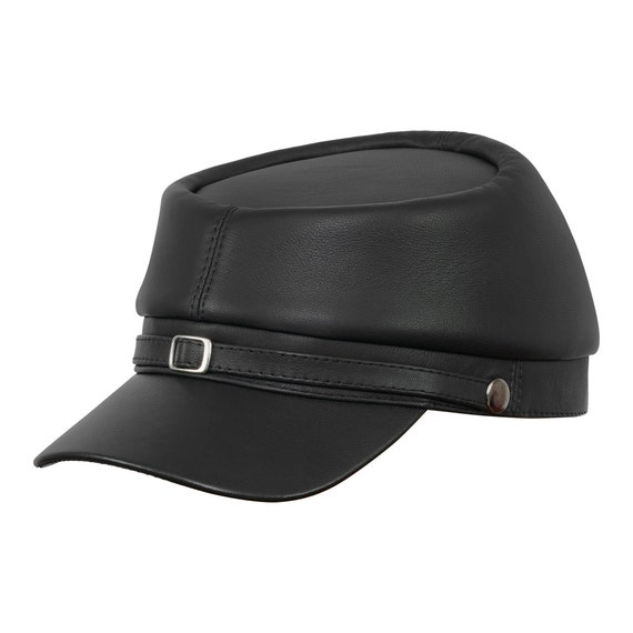 BUFFALO Leather Kepi Cap American Civil War Secession Confederate 