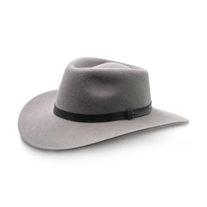 SHARPS - Hut Fedora Wollfilz - Grau