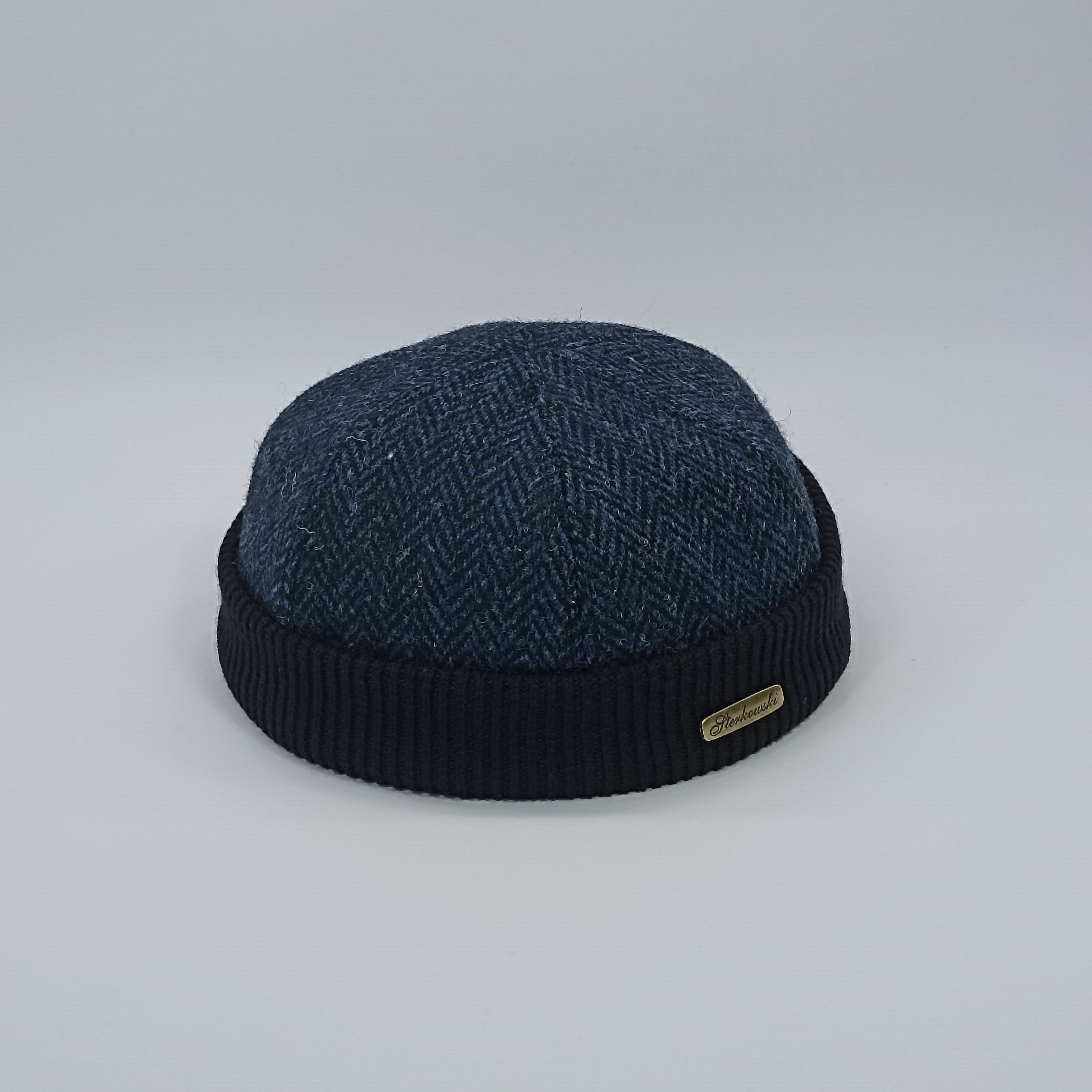 Buy SALEDOCKER Harris Tweed Beanie Cap Pure Genuine Scottish Wool Leon  Stevedore Hat Sailor Military Skull Mens Dock Worker Hat Blue-black Online  in India - Etsy