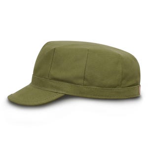 ENGINEER Cotton Utility Cover Eight-Pointed Utility Cap Army Fatigue Combat Veteran Trucker Raider  Military Running Cycling Bike Hat GREEN