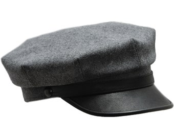 MOTO Motorcycle Biker Peaked Cap Wool 