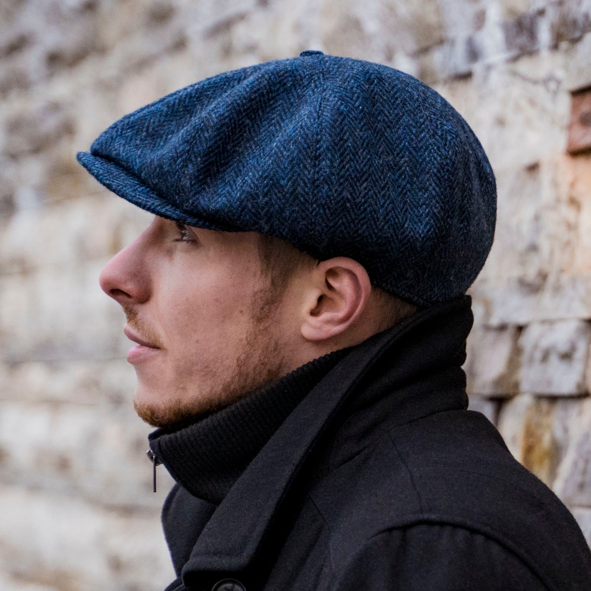 PEAKY Genuine Authentic Scottish Harris Tweed 8 Panel PEAKY Genuine Authentic Scottish Harris Tweed 8 Panel
