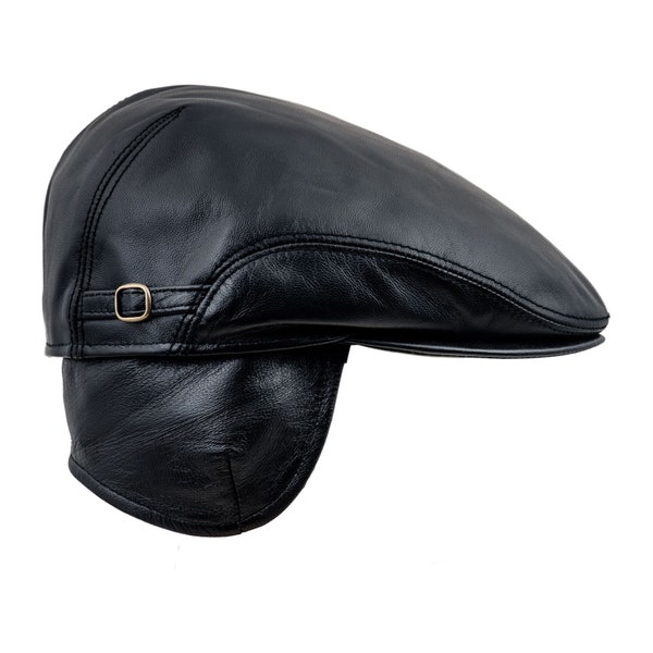 Leather Scally Cap Etsy