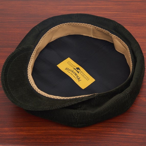 Japanese Oversized Corduroy Newsboy Hats for Women Vintage