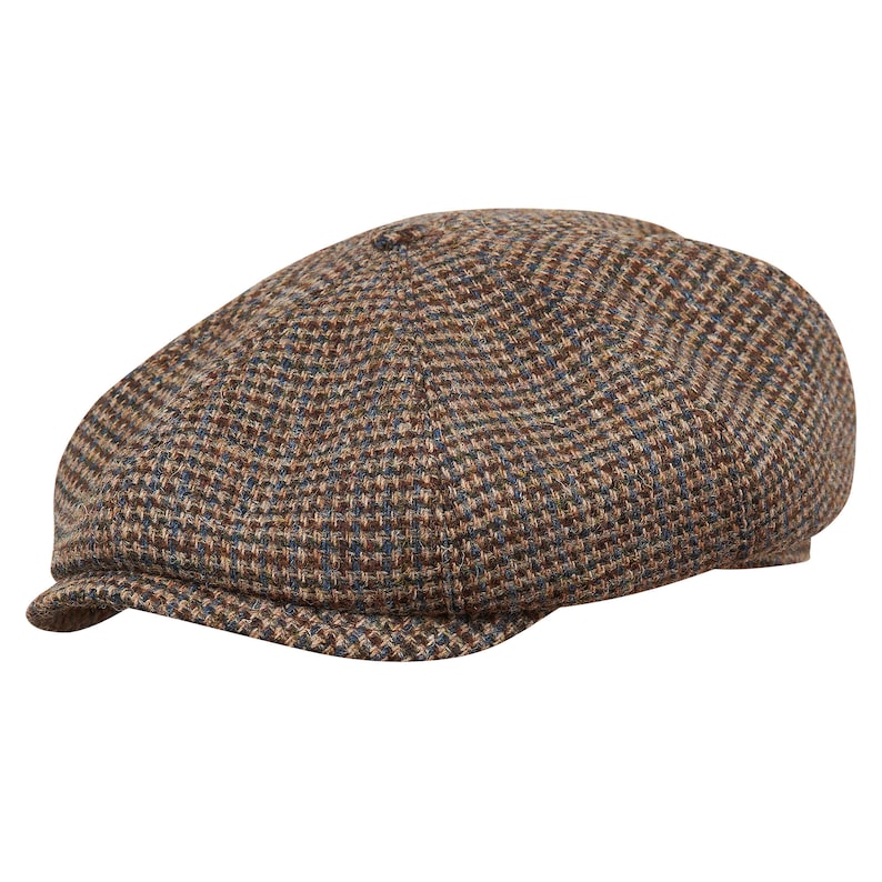 Herenkrantenjongenspet Harris Tweed Cap Cap Krantenjongenshoed Platte pet Hoed Baker Boy Hat Driving Cap Retro Hoed afbeelding 8