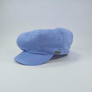 SALE!-VIGO 56cm Linen 8 Panels Summer Newsboy Cap Paperboy Retro Retro Resistance Liberte Stage Rock Style Applejack Hooligan LIGHT BLuE