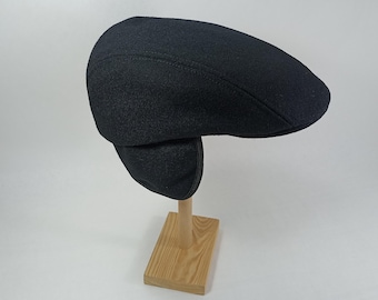 Custom Flat Cap Handmade to Order in Multicam Nylon/cotton