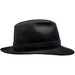 CORLEONE Wool Cloth Fedora Hat Wide Brim Classic Jazz Vintage Boho Mobster Gangster Crown Dressy Trilby Formal Fashion Wide Large Brim BLACK 