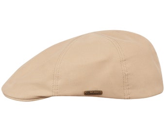 RUSTY Cotton Duckbill 6 Panels Mens Flat Cap Lightweight Breathable Cabbie  Cabby Driving Bicycle  Joao's Spring Hat BEIGE