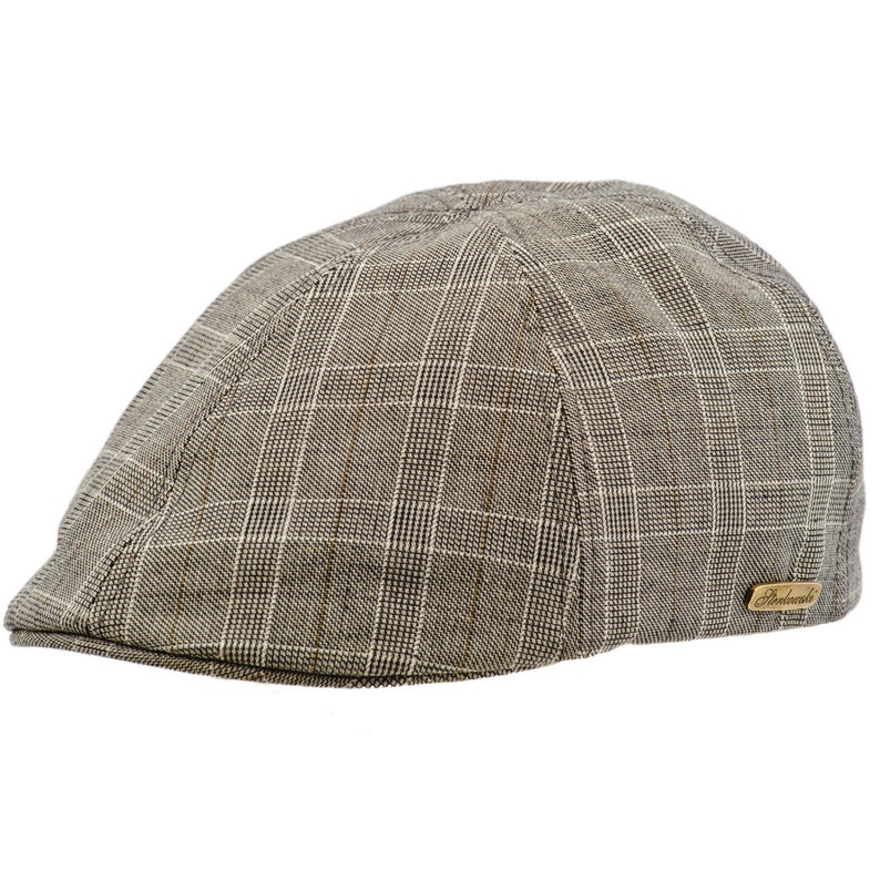 6 panel duckbill flat cap