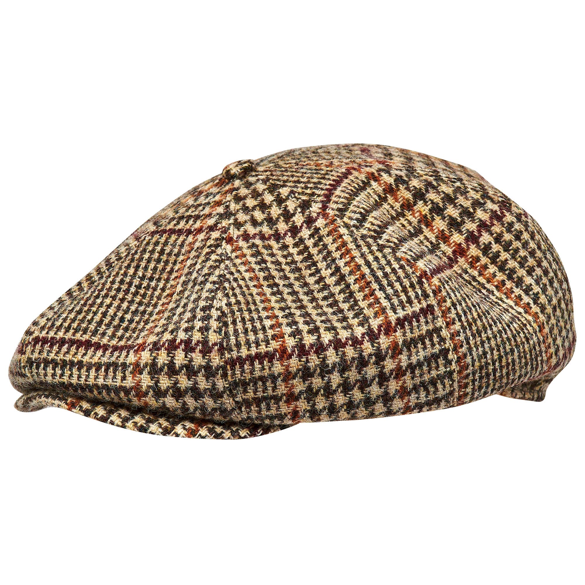 PEAKY Genuine Authentic Scottish Harris Tweed 8 Panel
