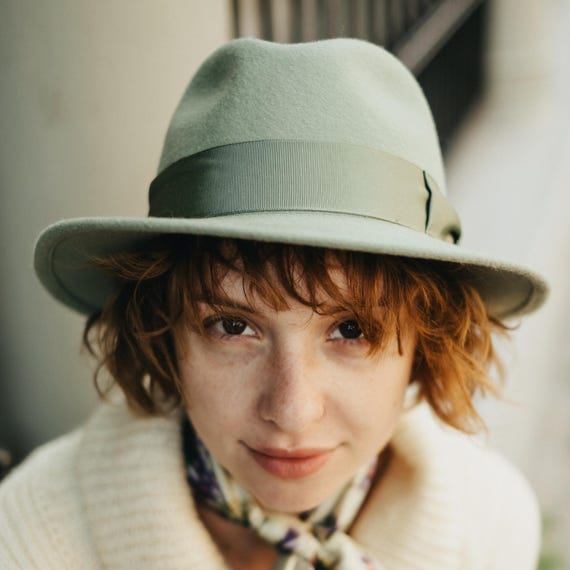 Chapeau Fedora Hardy Léger Bord Large - 100% Feutre Laine Déformable Résistant à L'Eau - Voyage