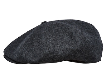 PEAKY laine 8 lés gavroche pomme casquette bandit voyou grande couronne chapeau de golf boulanger garçon gavroche pauvre garçon pomme papier garçon gris