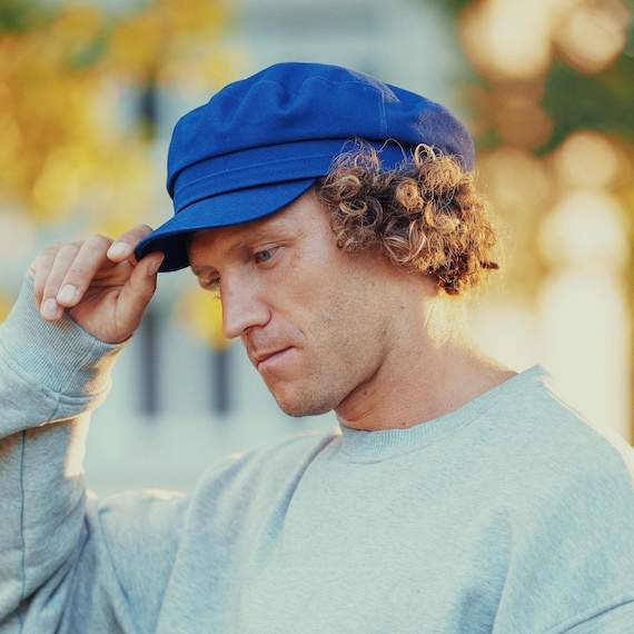 PIREUS Panama Cotton Greek Fisherman Breton Summer Cap Sailor