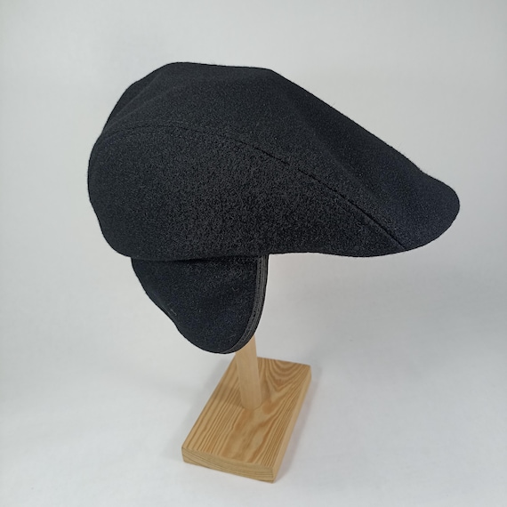 SALE!-NORTE 60cm Wool Earflap Flat Cap Jeff Paddy Irish Driving