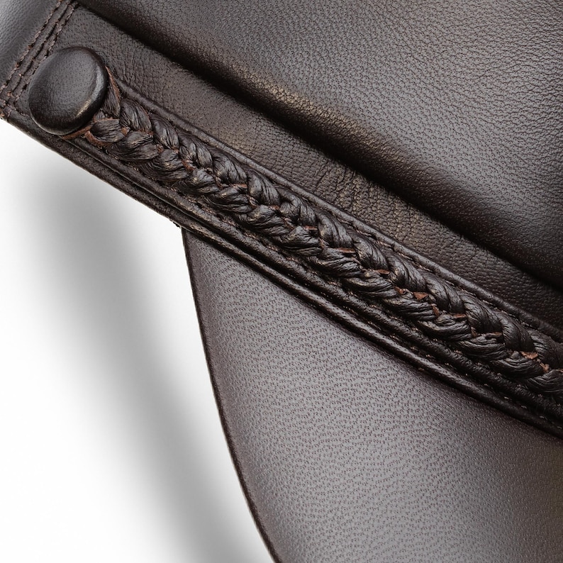 PATRIOT Genuine Leather American Civil War Kepi Secession Confederate Union Army Military Officers Collect Foreign Legion Hat BROWN image 5