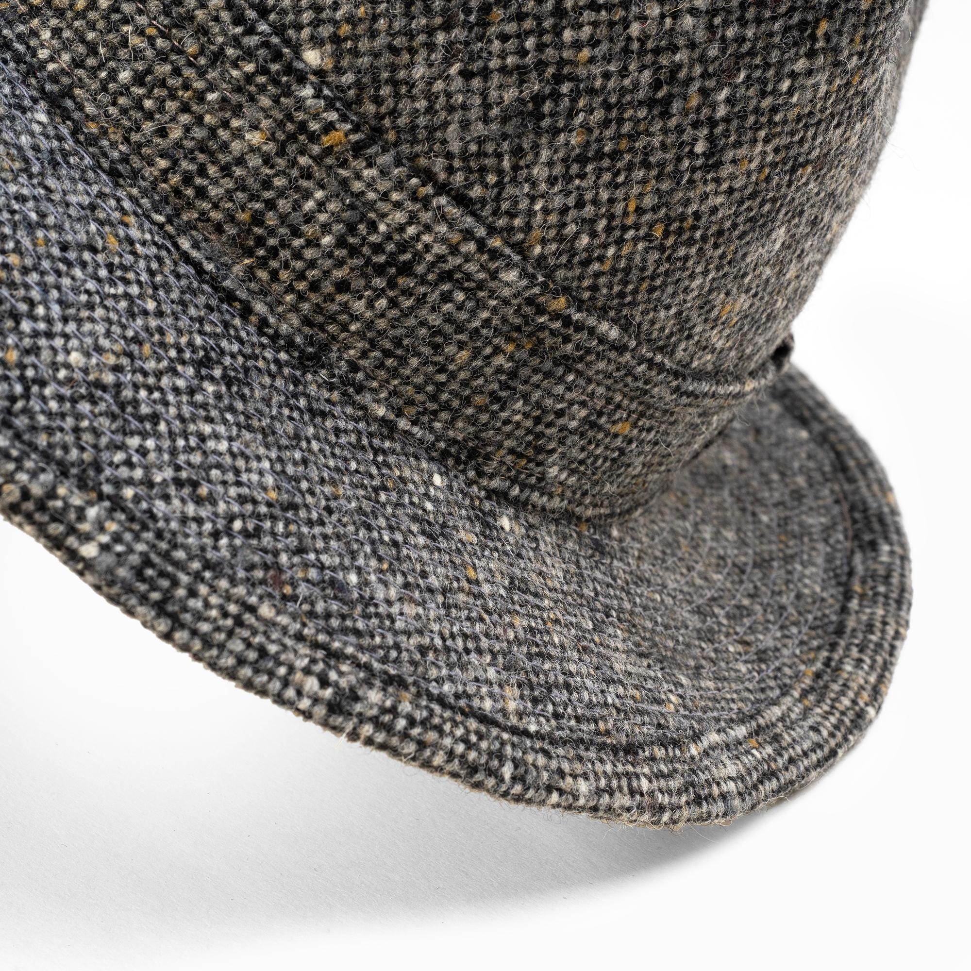 STRIDER Donegal Tweed Fedora Basalt Cliff Wide Brim Walking Hat Irish ...