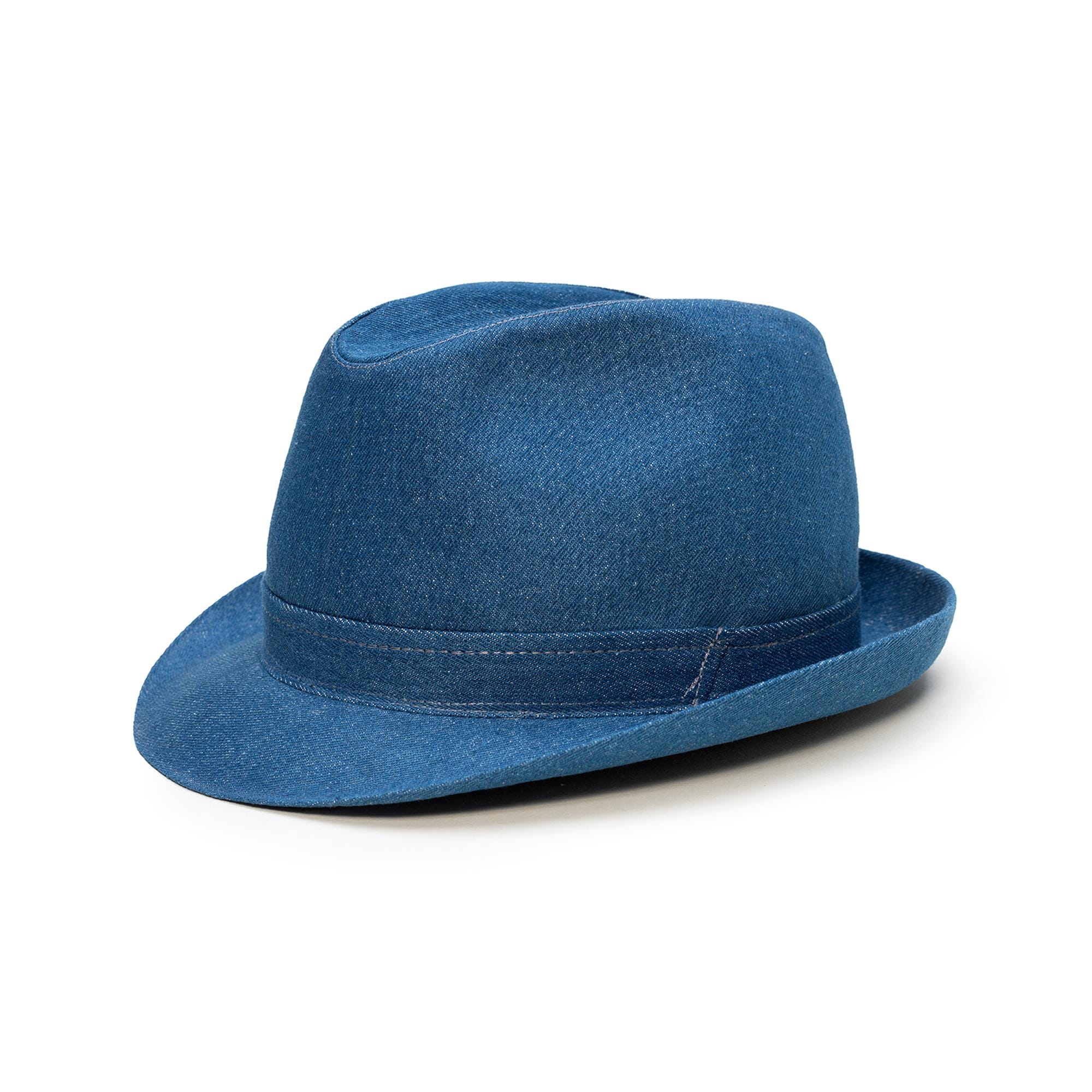 BLUE NOTE Denim Trilby Short Brim Hat Sun Protection  display picture 3