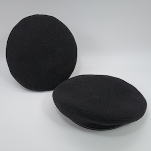 SALE!-SCOUT 54cm Military Style Handmade Craftsmanship Wool Classic Artist Berets Mens Army Warm Womens Winter Autumn Spring Cap BLACK