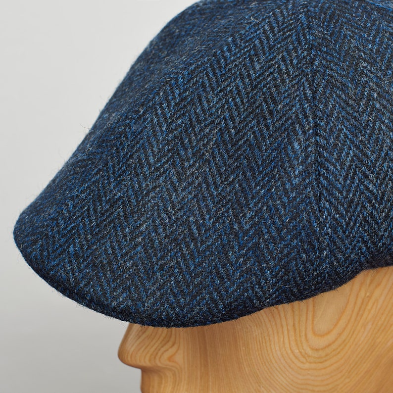 RUSTY Harris Tweed Duckbill Mens Flat Cap Ivy League Wool - Etsy
